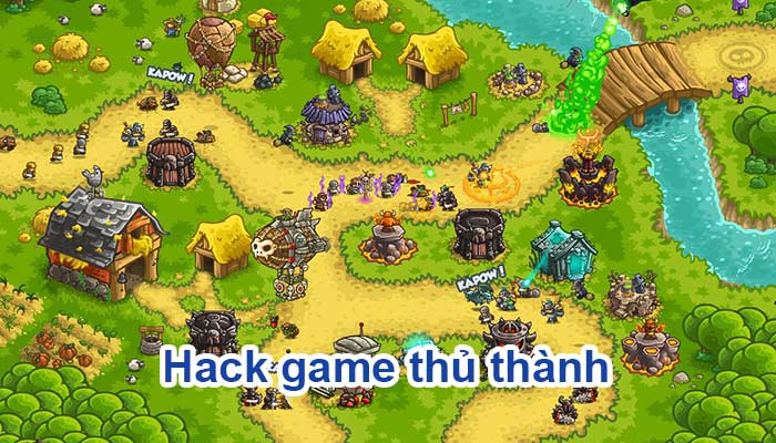 Ngoài cái tên kingdom rush, thì tựa game này còn được biết đến với cái tên Việt hóa là hack game thủ thành.
